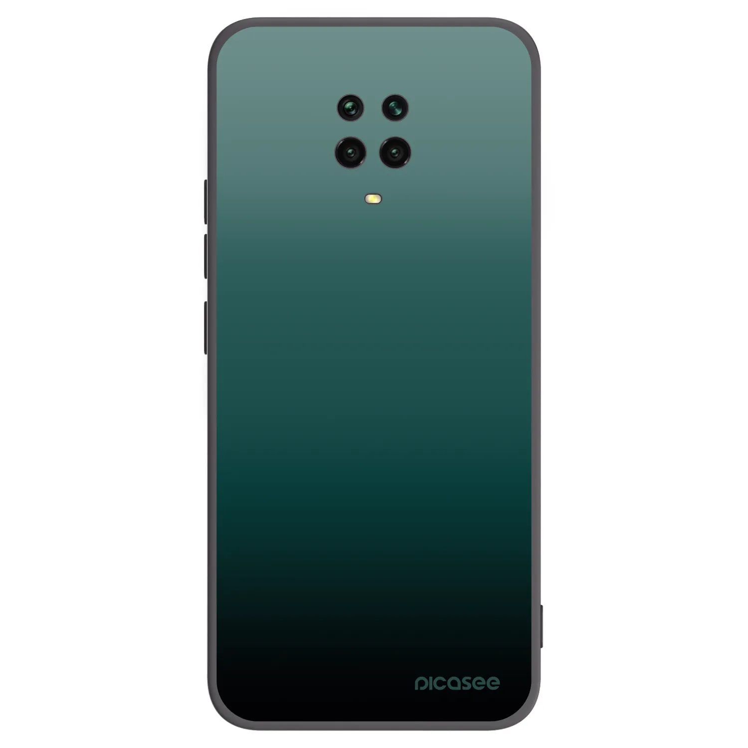 Picasee Xiaomi Redmi Note 9 Pro Hülle - Schwarzes Silikon - Verdant Fade
