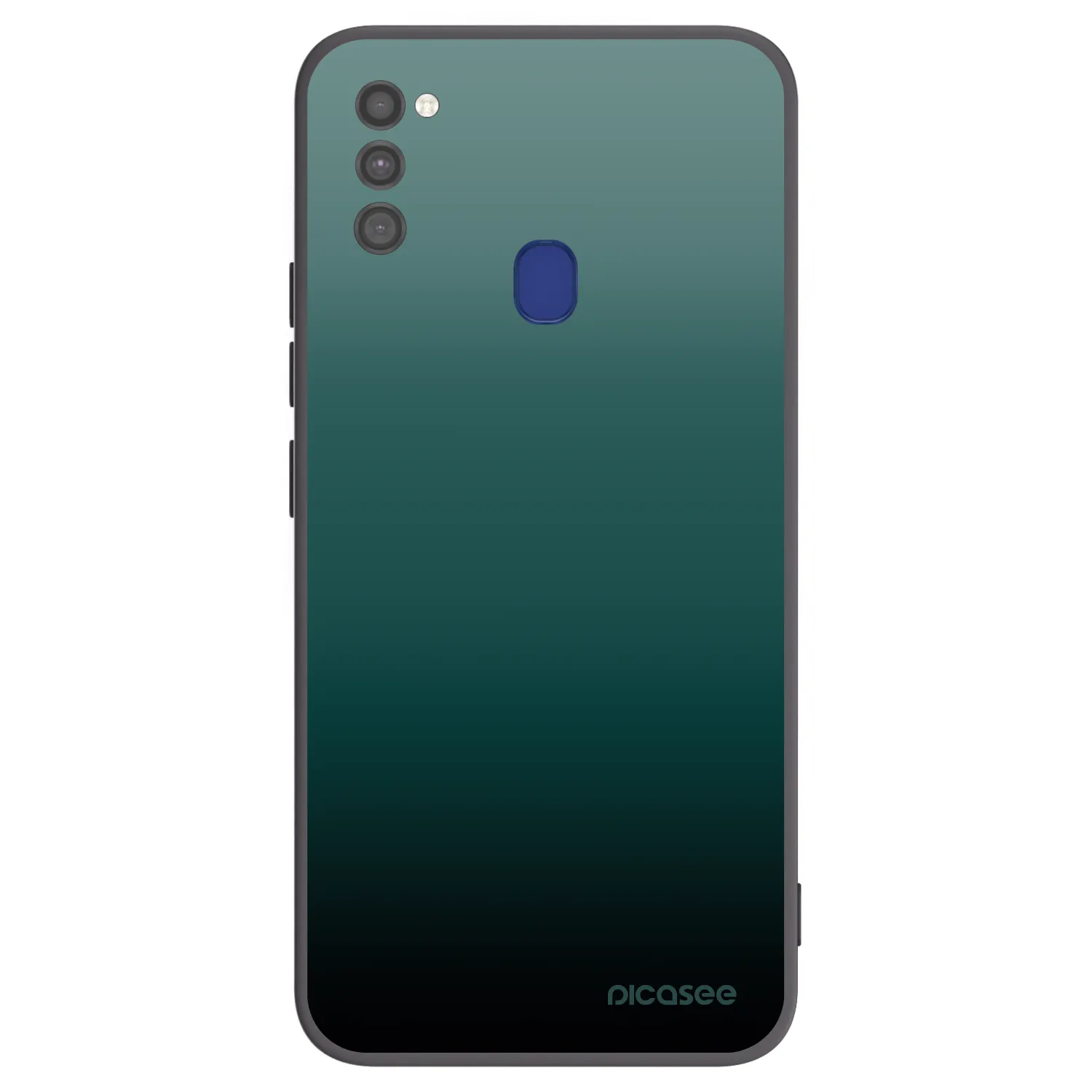 Picasee Samsung Galaxy M21 M215F Hülle - Schwarzes Silikon - Verdant Fade