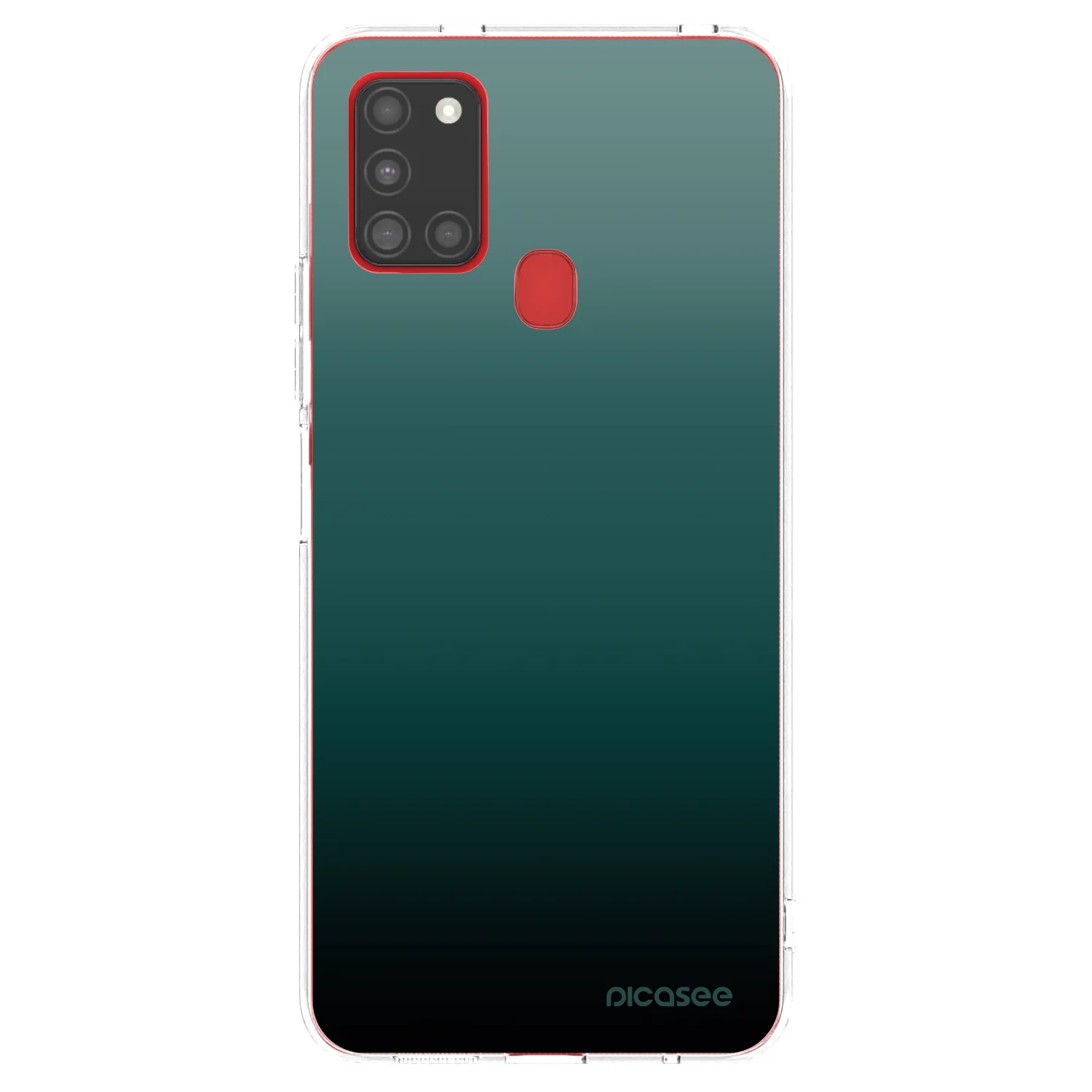 Picasee Samsung Galaxy A21s Hülle - Transparentes Silikon - Verdant Fade