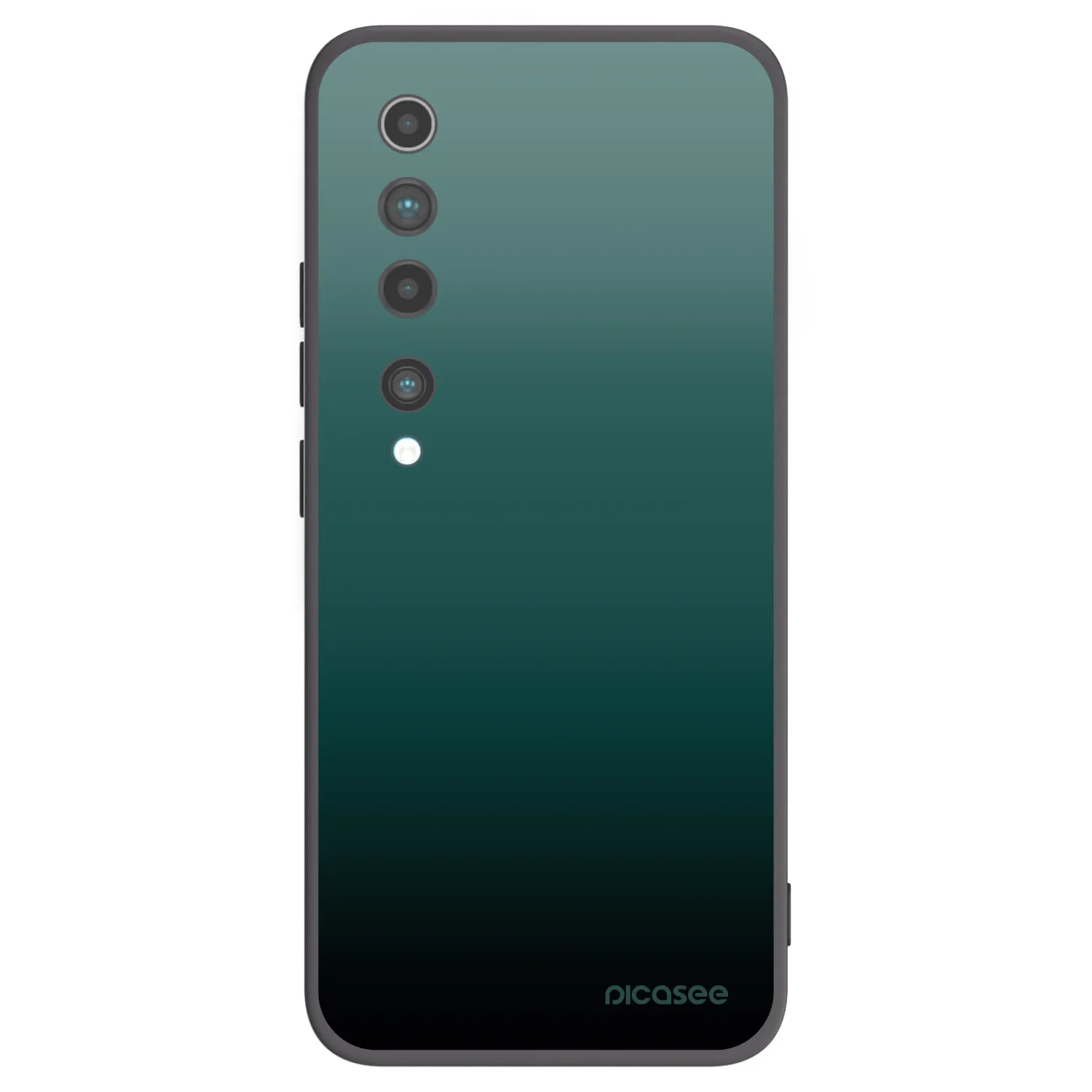 Picasee Xiaomi Mi 10 Hülle - Schwarzes Silikon - Verdant Fade