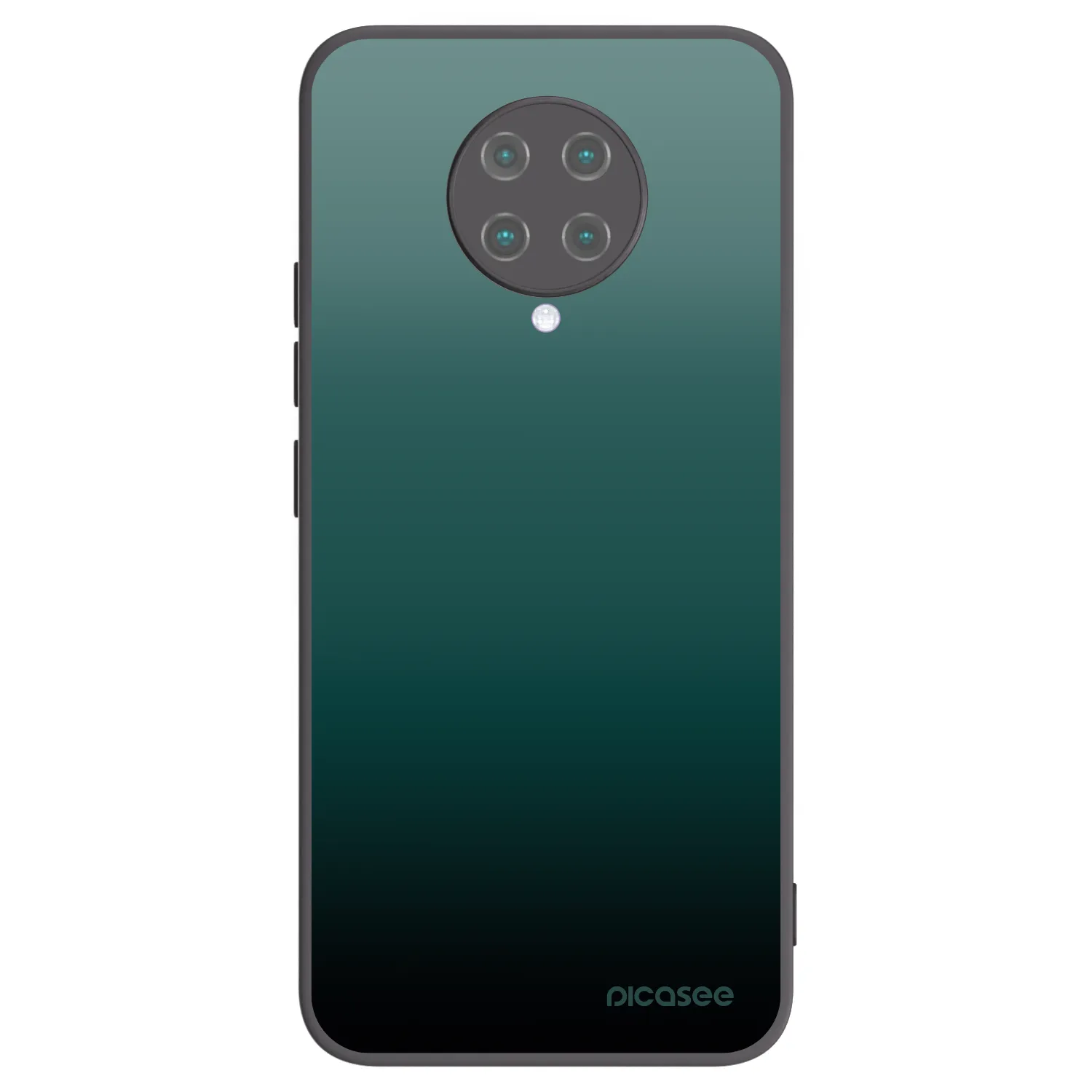 Picasee Xiaomi Poco F2 Pro Hülle - Schwarzes Silikon - Verdant Fade