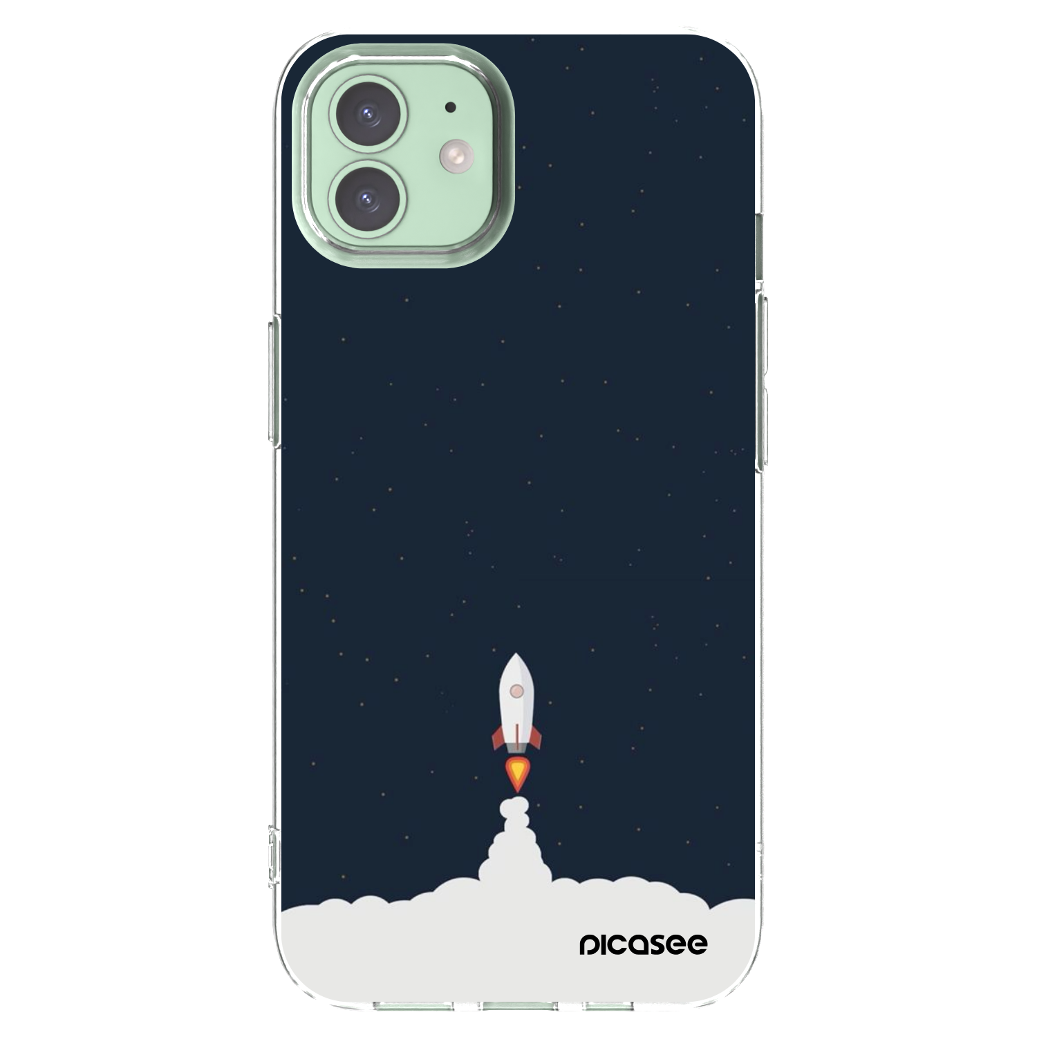 Picasee Apple iPhone 12 Hülle - Transparentes Silikon - Astronaut 2