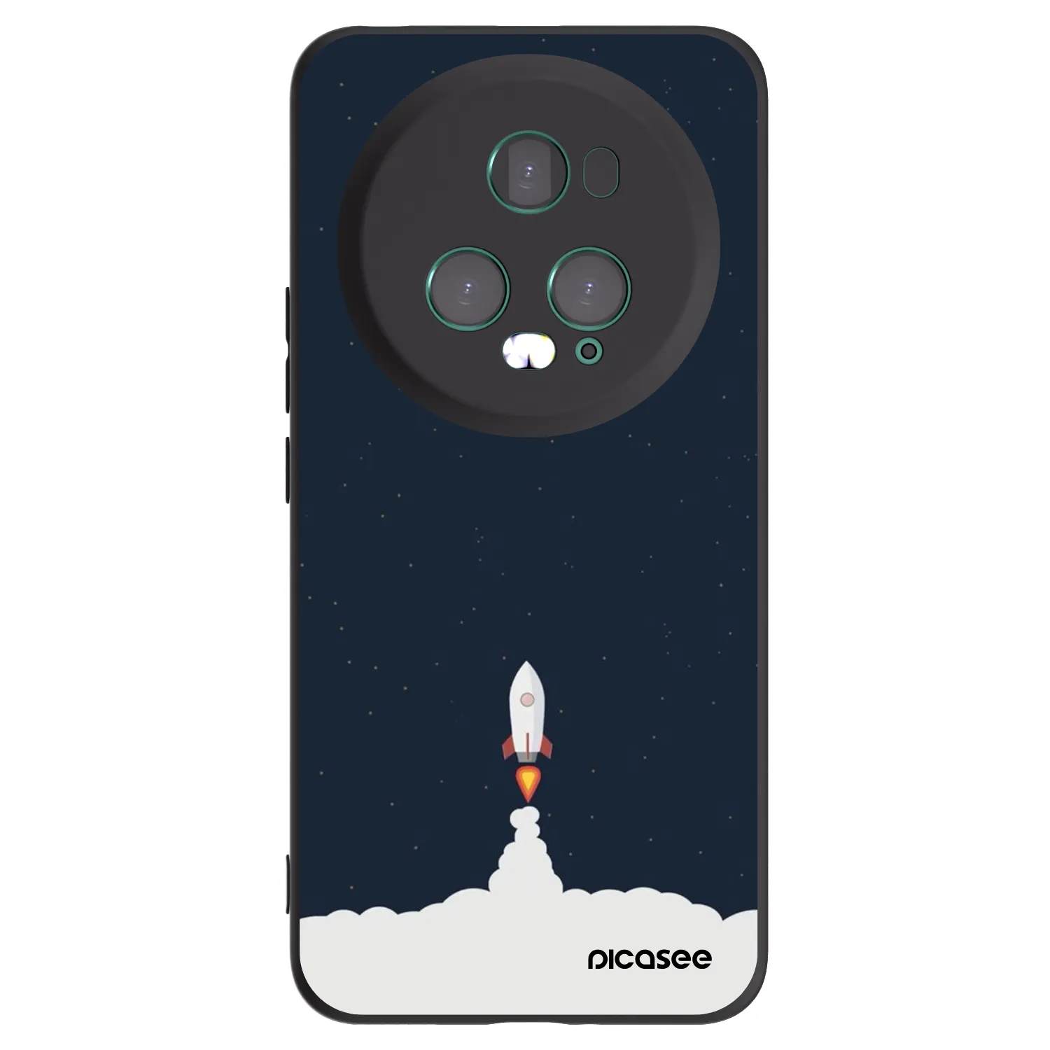 Picasee Honor Magic5 Pro Hülle - Schwarzes Silikon - Astronaut 2
