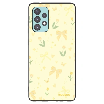 Picasee Samsung Galaxy A72 A725F Hülle - Schwarzes Silikon - Honey Blossom