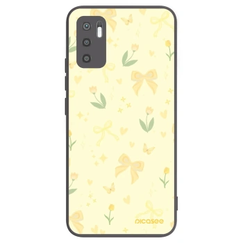 Picasee Xiaomi Redmi Note 10 5G Hülle - Schwarzes Silikon - Honey Blossom