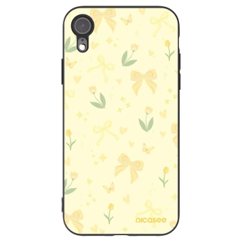 Picasee Apple iPhone XR Hülle - Schwarzes Silikon - Honey Blossom