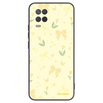 Picasee Realme 8 5G Hülle - Schwarzes Silikon - Honey Blossom