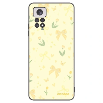 Picasee Xiaomi Redmi Note 11 Hülle - Schwarzes Silikon - Honey Blossom