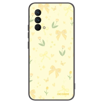 Picasee Realme GT Master Edition 5G Hülle - Schwarzes Silikon - Honey Blossom