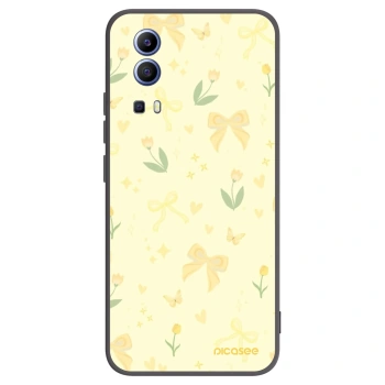 Picasee Vivo Y52 5G Hülle - Schwarzes Silikon - Honey Blossom