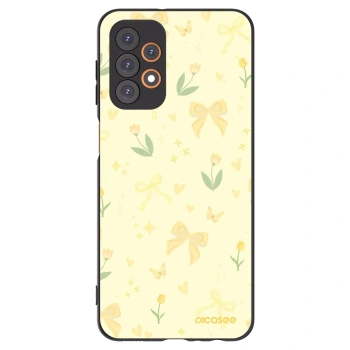 Picasee Samsung Galaxy A23 A235F 4G Hülle - Schwarzes Silikon - Honey Blossom
