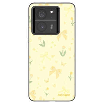 Picasee Xiaomi 13T Hülle - Schwarzes Silikon - Honey Blossom