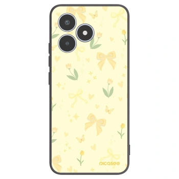 Picasee Realme C53 Hülle - Schwarzes Silikon - Honey Blossom