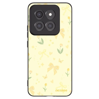 Picasee Xiaomi 14 Pro Hülle - Schwarzes Silikon - Honey Blossom