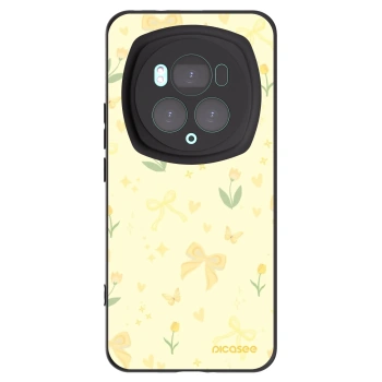 Picasee Honor Magic6 Pro Hülle - Schwarzes Silikon - Honey Blossom
