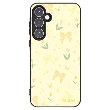 Picasee Samsung Galaxy A55 5G A556B Hülle - Schwarzes Silikon - Honey Blossom