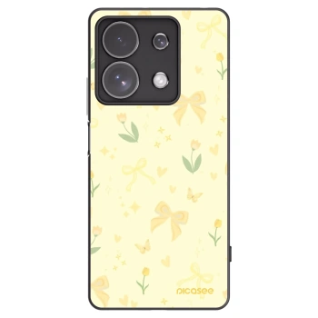 Picasee Xiaomi Redmi Note 13 Pro 4G Hülle - Schwarzes Silikon - Honey Blossom
