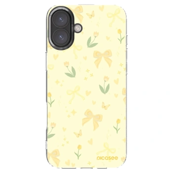 Picasee Apple iPhone 16 Plus Hülle - Transparentes Silikon - Honey Blossom