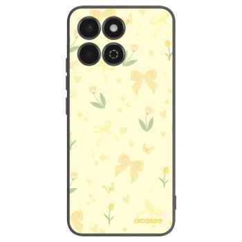 Picasee Honor 200 Smart 5G Hülle - Schwarzes Silikon - Honey Blossom