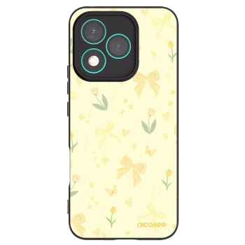 Picasee Honor 400 Lite 5G Hülle - Schwarzes Silikon - Honey Blossom