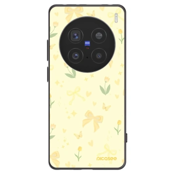 Picasee Vivo X200 Pro Hülle - Schwarzes Silikon - Honey Blossom