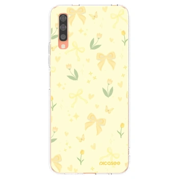Picasee Samsung Galaxy A70 A705F Hülle - Transparentes Silikon - Honey Blossom