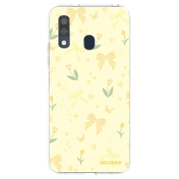 Picasee Samsung Galaxy A40 A405F Hülle - Transparentes Silikon - Honey Blossom