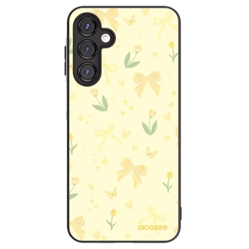 Picasee Samsung Galaxy A16 4G Hülle - Schwarzes Silikon - Honey Blossom