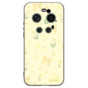 Picasee Xiaomi 17 Ultra Hülle - Schwarzes Silikon - Honey Blossom