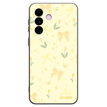 Picasee Samsung Galaxy A57 5G Hülle - Schwarzes Silikon - Honey Blossom