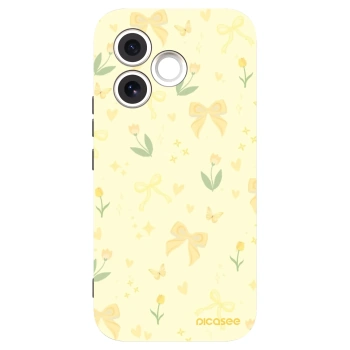 Picasee Honor 600 Lite Hülle - Schwarzes Silikon - Honey Blossom