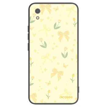 Picasee Xiaomi Redmi 7A Hülle - Schwarzes Silikon - Honey Blossom