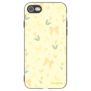 Picasee Apple iPhone SE 2020 Hülle - Schwarzes Silikon - Honey Blossom