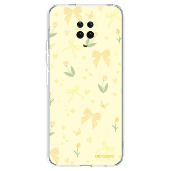 Picasee Xiaomi Redmi Note 9 Pro Hülle - Transparentes Silikon - Honey Blossom