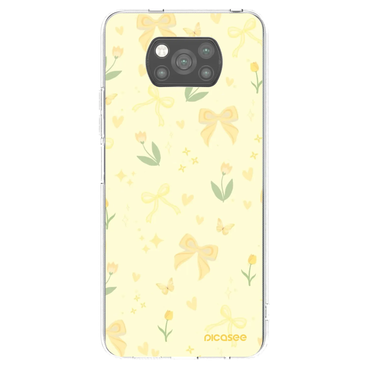 Picasee Xiaomi Poco X3 Pro Hülle - Schwarzes Silikon - Honey Blossom