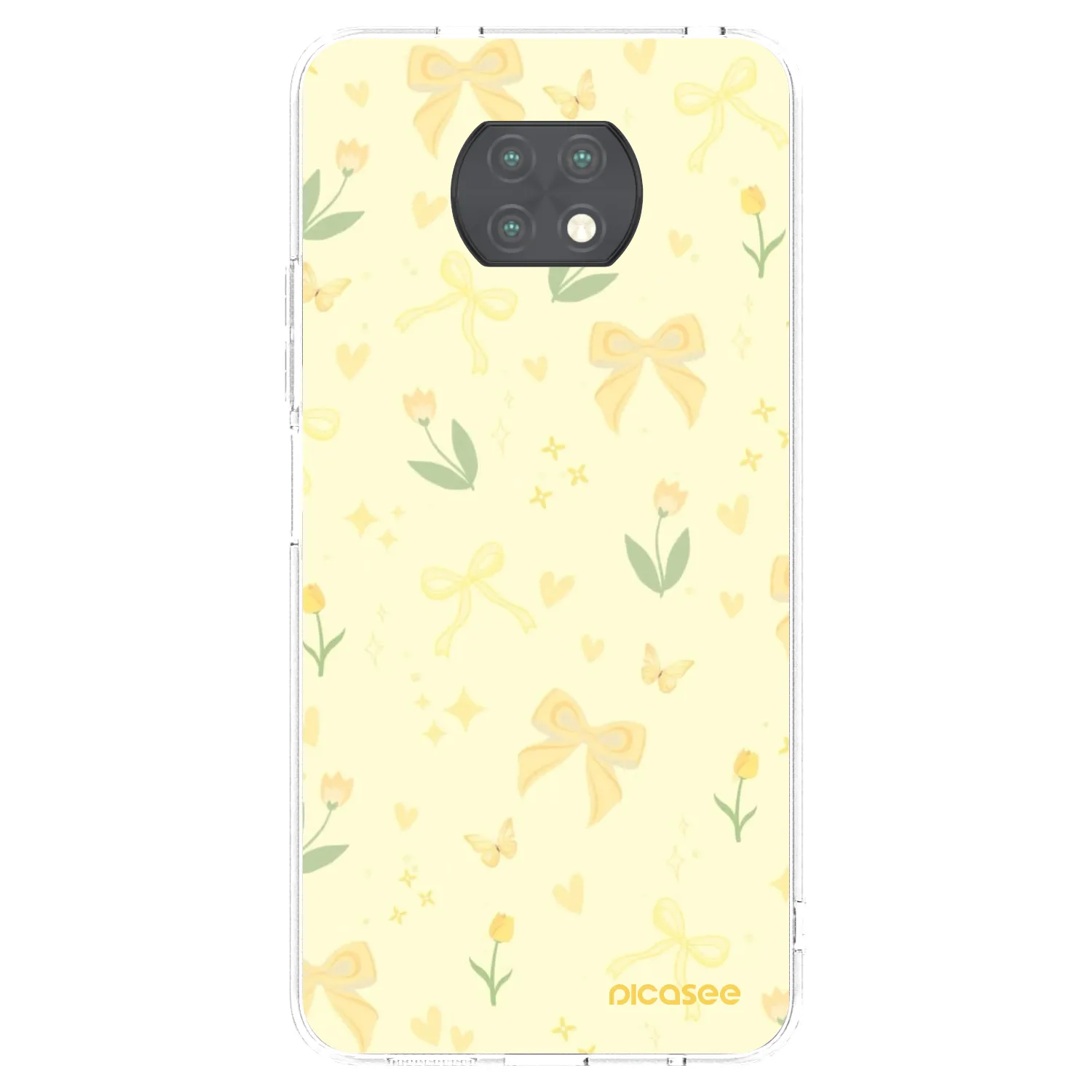 Picasee Xiaomi Redmi Note 9T Hülle - Transparentes Silikon - Honey Blossom