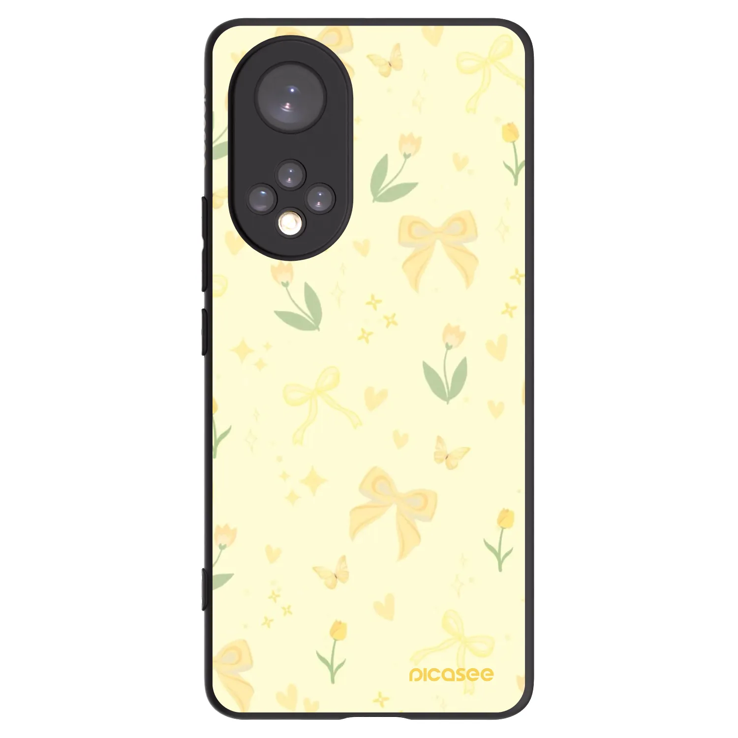 Picasee Honor 50 5G Hülle - Schwarzes Silikon - Honey Blossom
