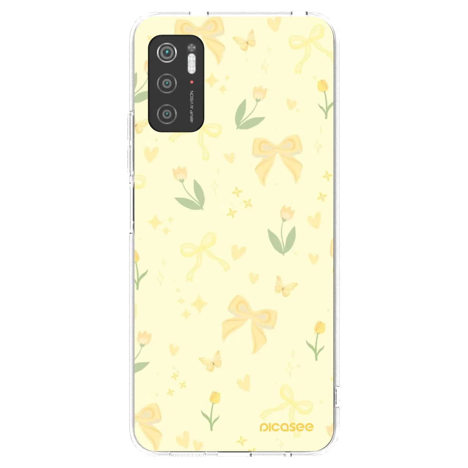 Picasee Xiaomi Poco M3 Pro 5G Hülle - Transparentes Silikon - Honey Blossom