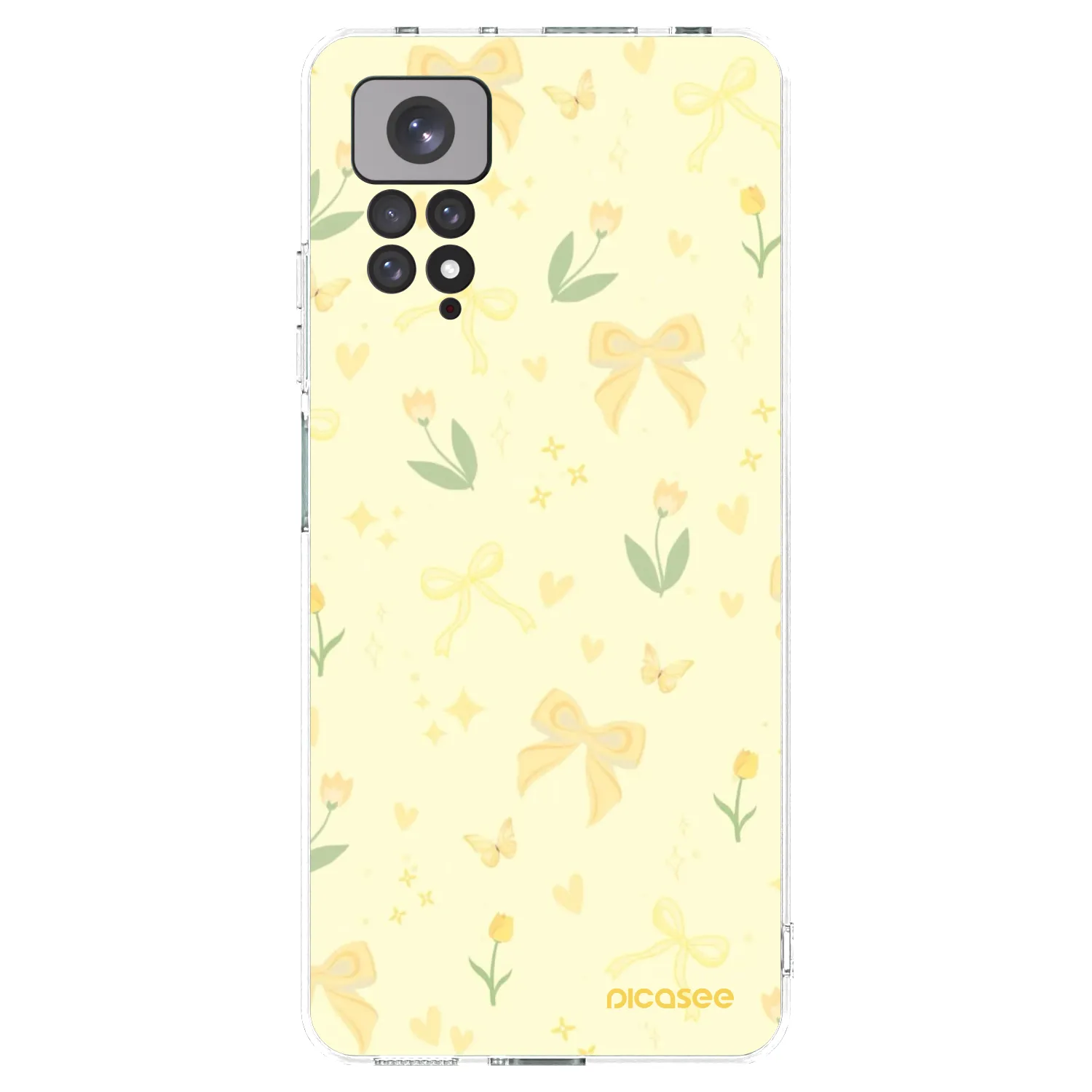 Picasee Xiaomi Redmi Note 11 Hülle - Transparentes Silikon - Honey Blossom