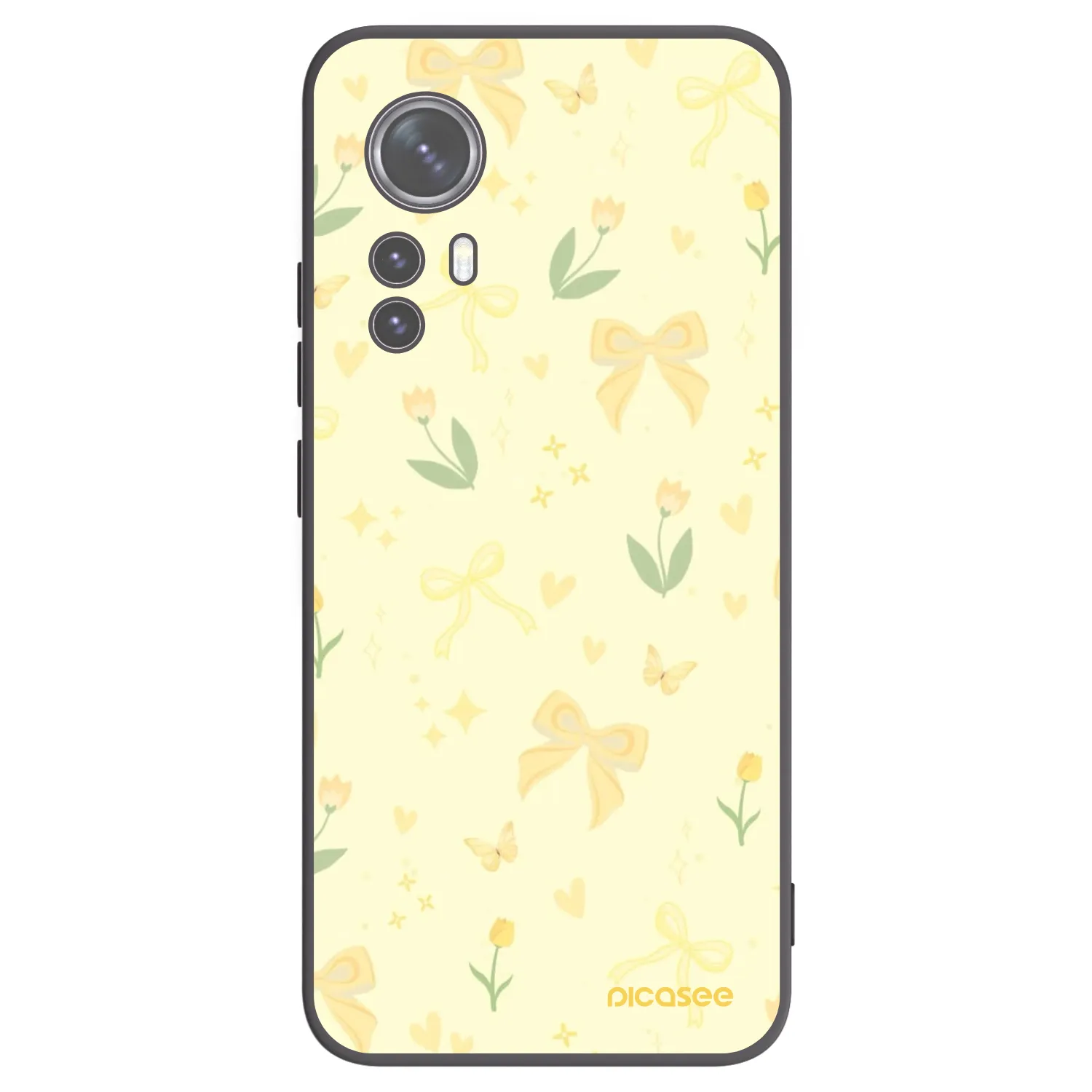 Picasee Xiaomi 12X Hülle - Schwarzes Silikon - Honey Blossom