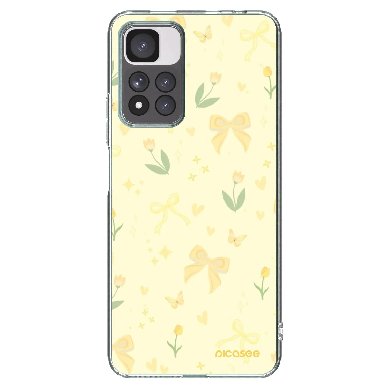 Picasee Xiaomi Redmi Note 11 Pro+ 5G Hülle - Transparentes Silikon - Honey Blossom