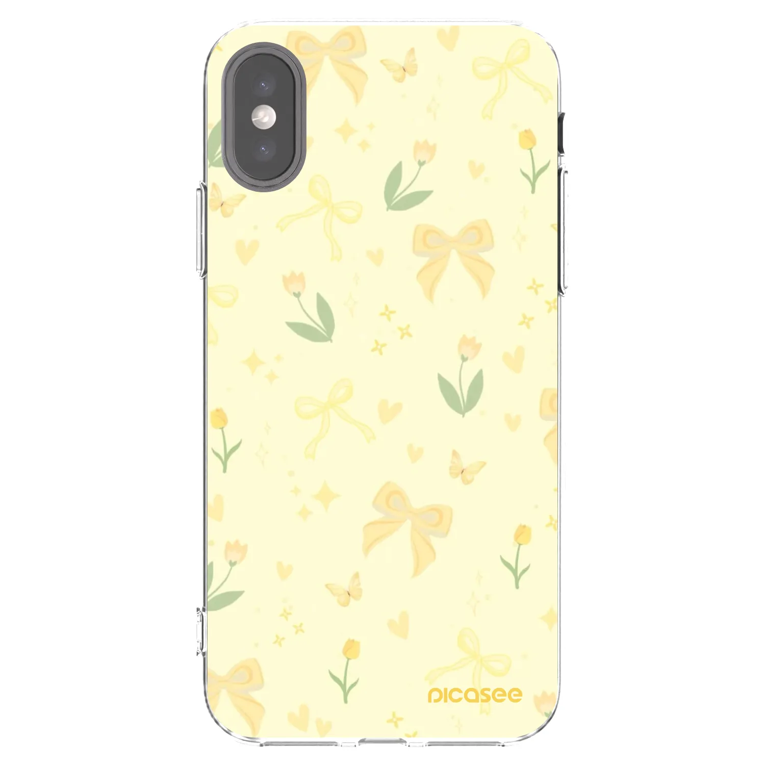 Picasee Apple iPhone X/XS Hülle - Transparentes Silikon - Honey Blossom
