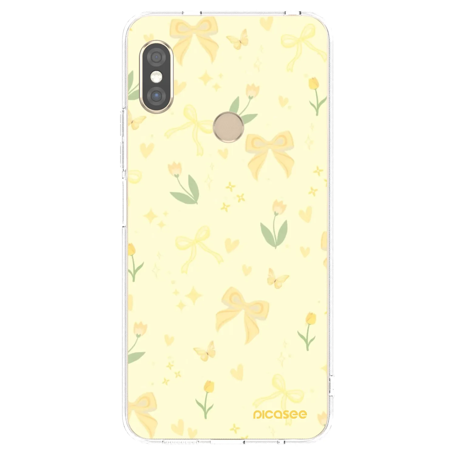 Picasee Xiaomi Redmi Note 5 Global Hülle - Transparentes Silikon - Honey Blossom