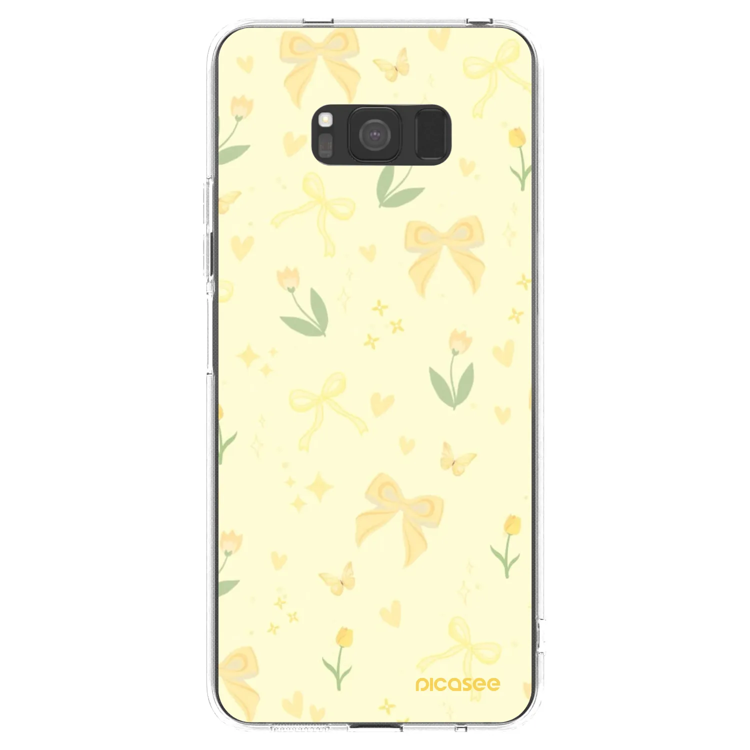 Picasee Samsung Galaxy S8 G950F Hülle - Transparentes Silikon - Honey Blossom