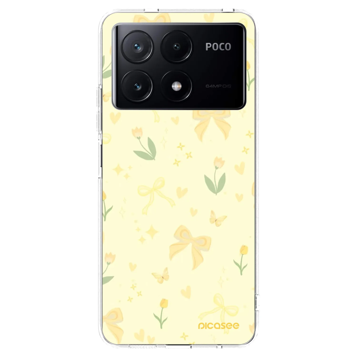 Picasee Xiaomi Poco X6 Pro Hülle - Transparentes Silikon - Honey Blossom