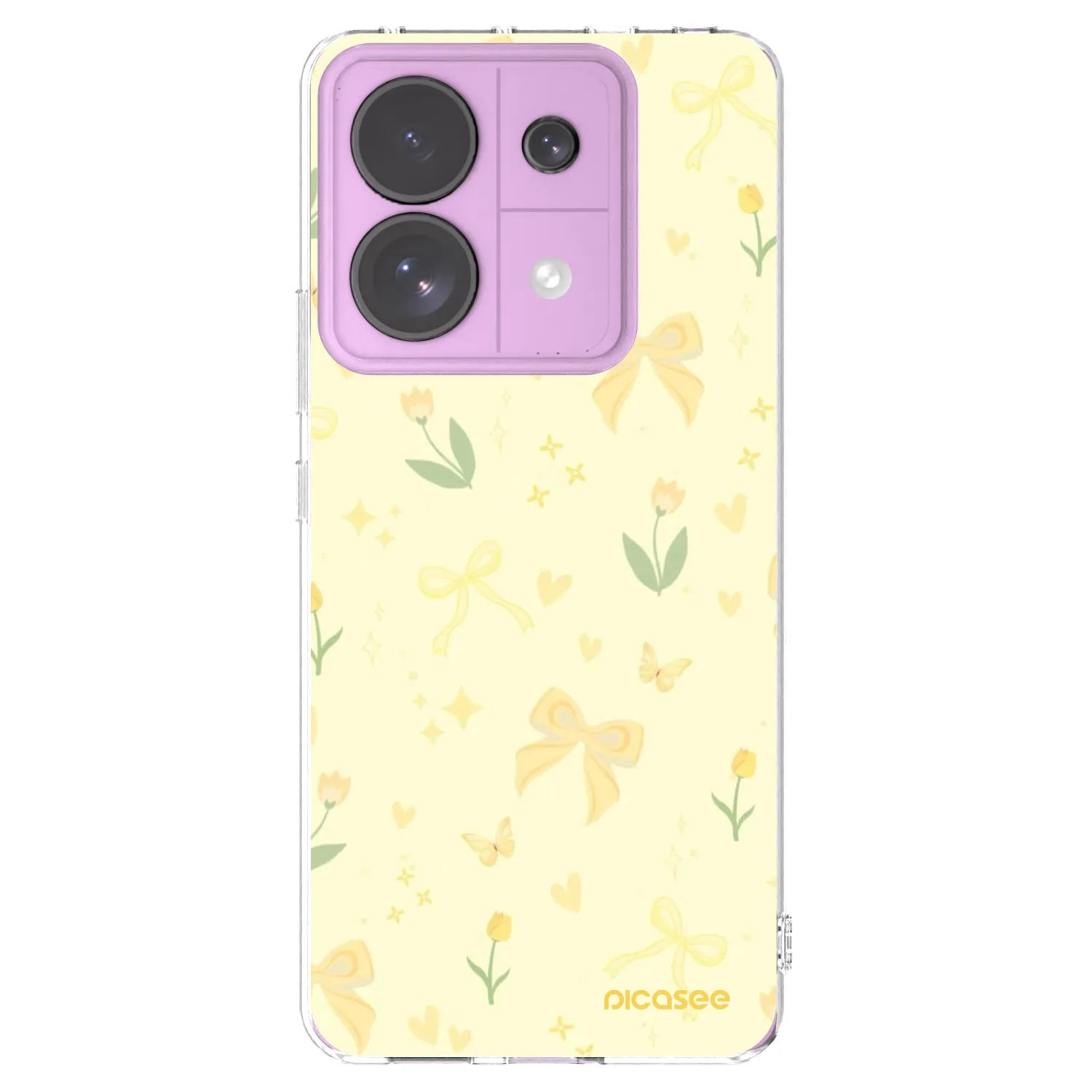 Picasee Xiaomi Redmi Note 13 Pro 5G Hülle - Transparentes Silikon - Honey Blossom