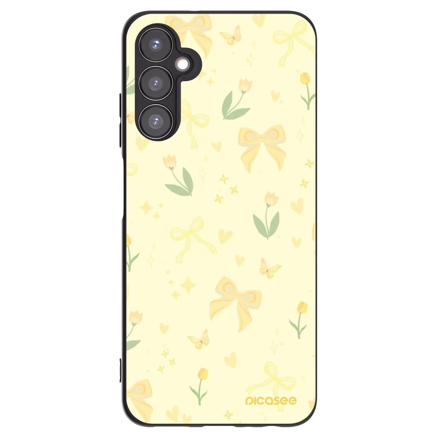 Picasee Samsung Galaxy A05s A057G Hülle - Schwarzes Silikon - Honey Blossom