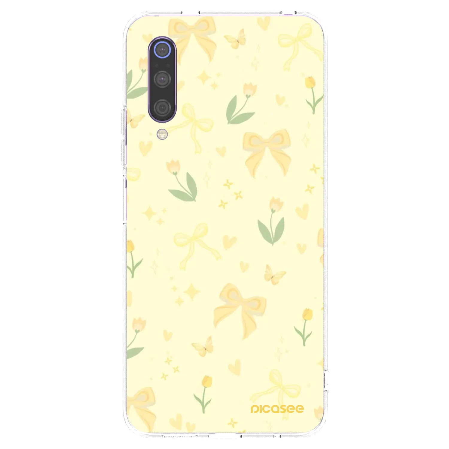 Picasee Xiaomi Mi 9 Hülle - Transparentes Silikon - Honey Blossom