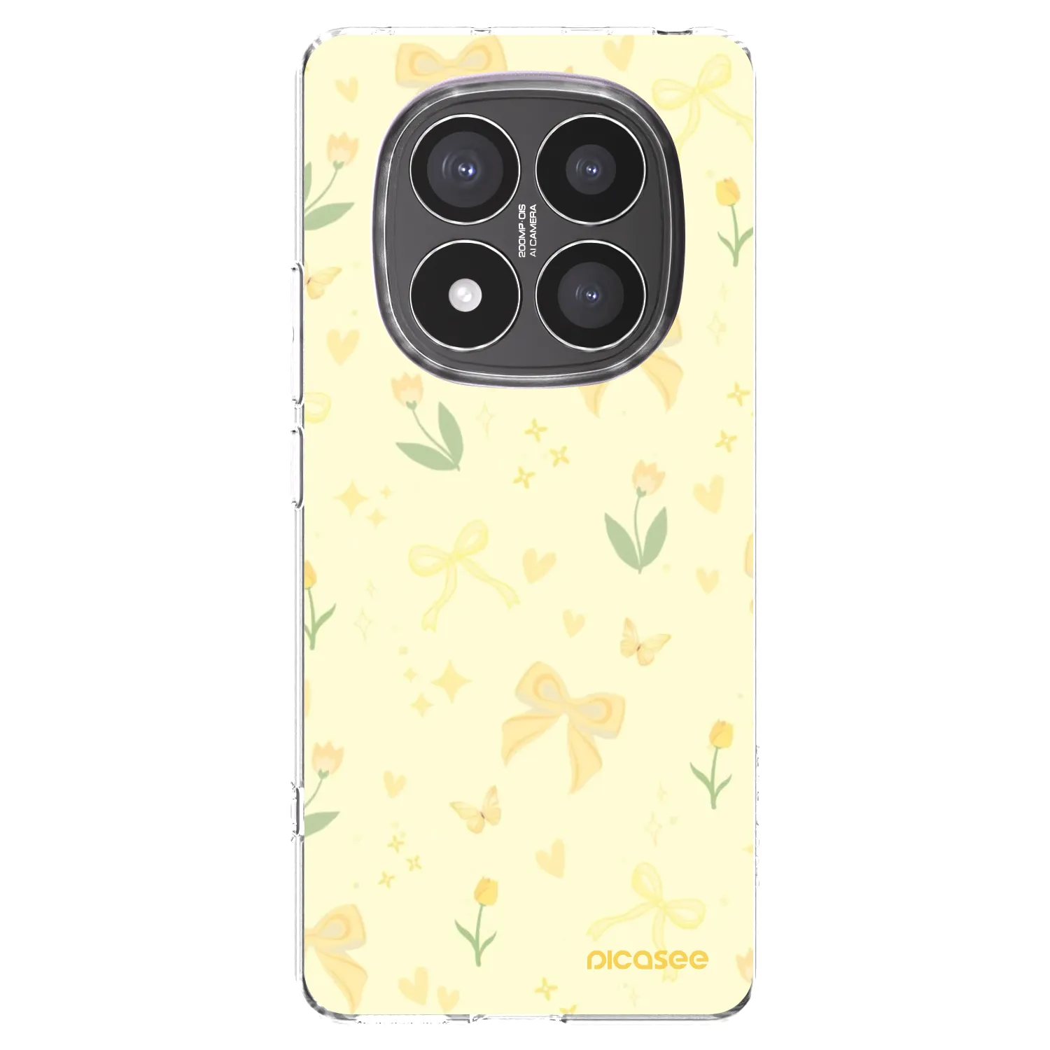 Picasee Xiaomi Redmi Note 14 Pro+ 5G Hülle - Transparentes Silikon - Honey Blossom