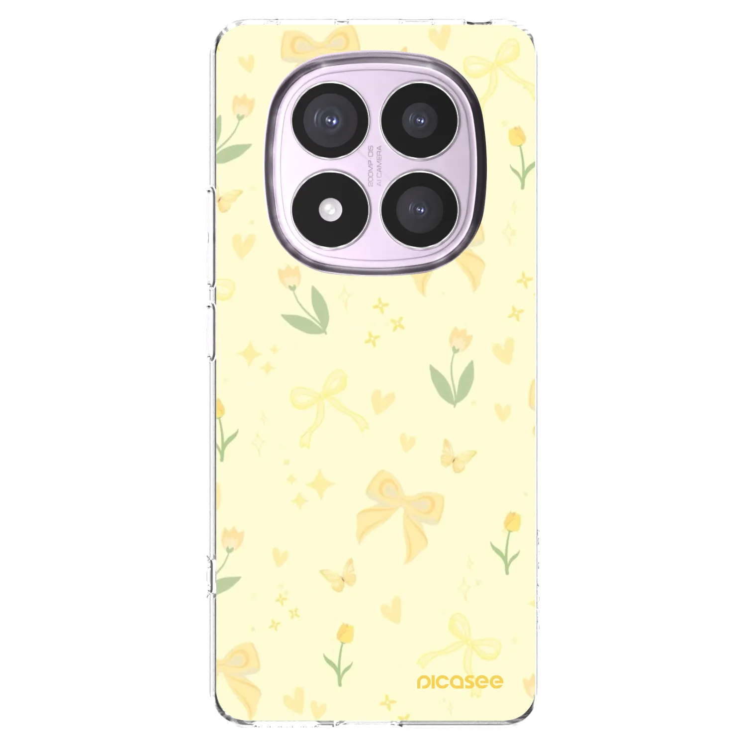 Picasee Xiaomi Redmi Note 14 Pro 5G Hülle - Transparentes Silikon - Honey Blossom